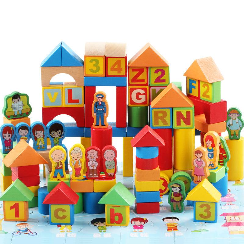 Building block toys lotus
