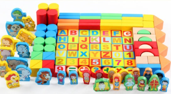 Building block toys lotus