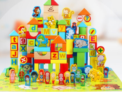 Building block toys lotus