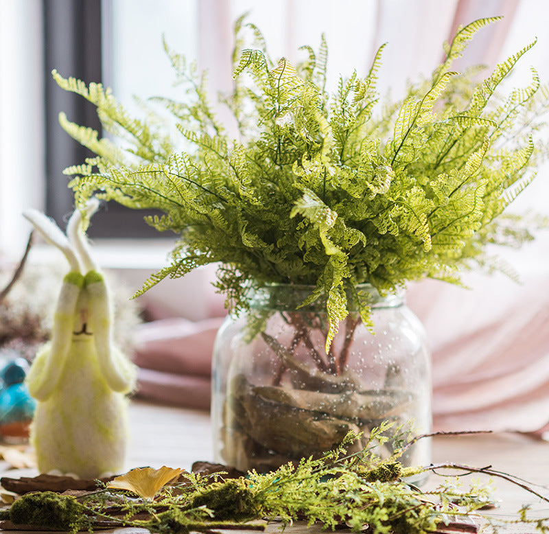 Green plant simulation flower