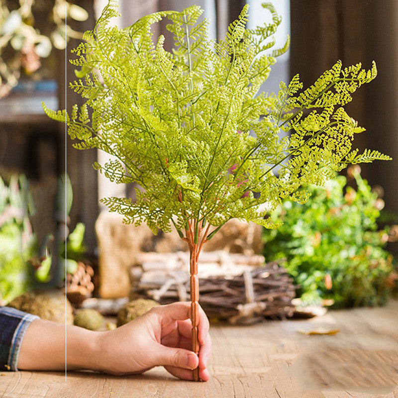 Green plant simulation flower