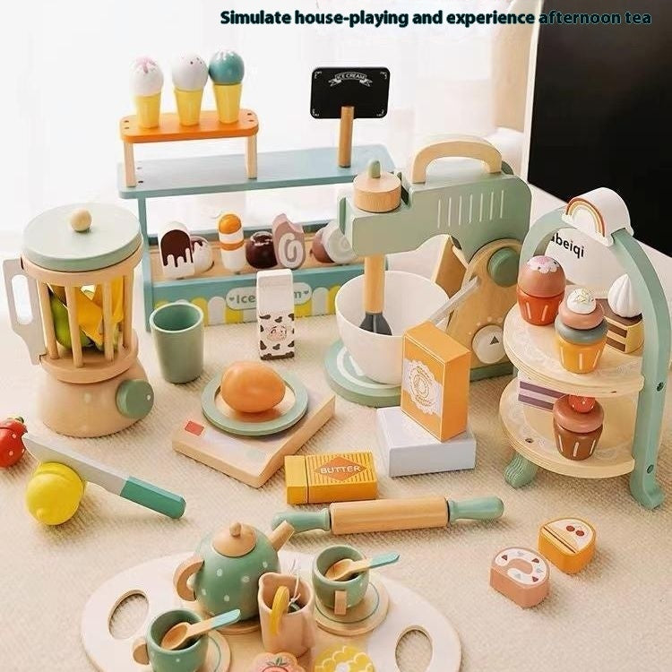 Wooden Playhouse Set