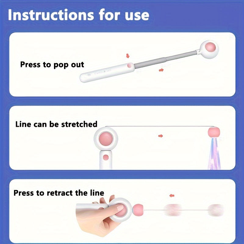 Cat Teaser Stick Fantsy Toy